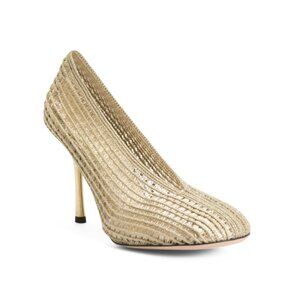 VICTORIA BECKHAM Platino Made In Italy Mesh High Heels